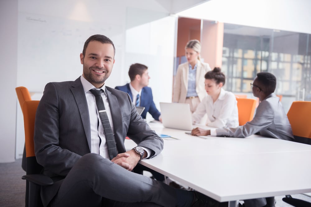 young business people group have meeting and working in modern bright office indoor young business people group have meeting and working in modern bright office indoor